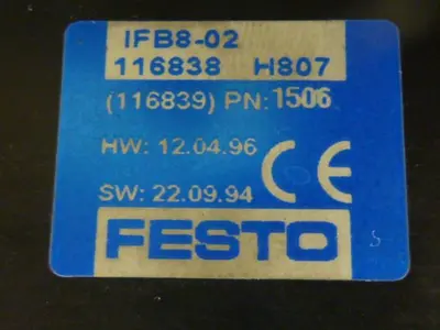 USED FESTO IFB8-02