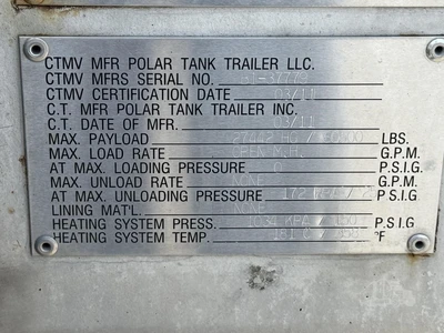 Used 2011 POLAR _UNKNOWN_ Tanker Trailers Indiana US | Lakeshore Equipment Sales #1546603