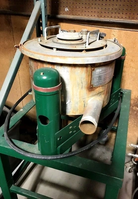 Tolhurst 12 x 6 perforate basket centrifuge, SS.
