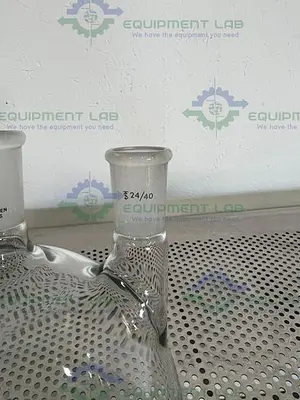 USED CHEMGLASS 3000 ML 3-NECK ROUND BOTTOM HEAVY WALL FLASK 24/40, 24/26