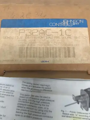 New | in-Stock JOHNSON CONTROLS P32AC-1C Miscellaneous Equipment (Electrical & Power) Ohio US | Surplus Asset Holdings #1235383