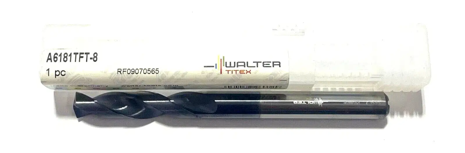 Walter-Titex 8mm Solid Carbide Drill 2xD Coolant Thru 150° TiNAl Coating
