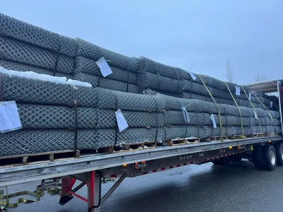 Chain Link Mesh Rolls, 2" x 2", 6 Gauge Galvanized 5' x 30'