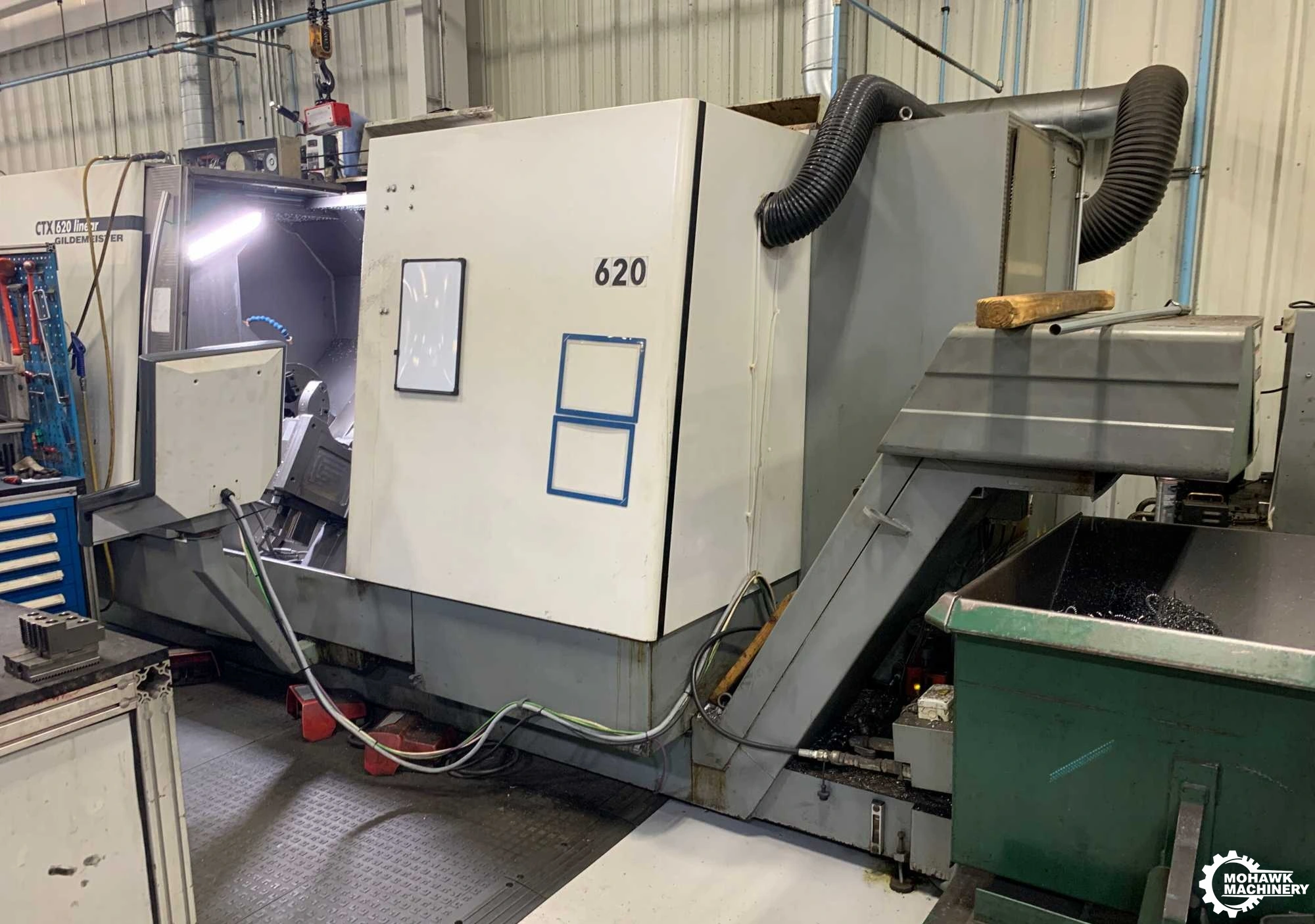32” X 43” DMG GILDEMEISTER “CTX620 X 1000” CNC TURNING CENTER w/SIEMENS 840D CNC CONTROL - Y-AXIS - LIVE MILLING - 15" 3-JAW CHUCK