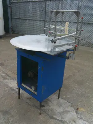 SPC9287  Accumulation Table 34" diameter rotary accumulation table Stainless Steel Contact Parts