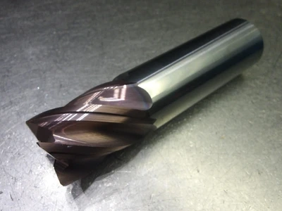 Kyocera/SGS 1" 5 Flute Carbide CR Endmill 1" Shank .030" R 37117 (LOC2238A)