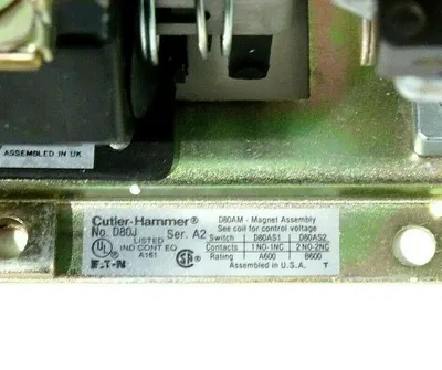 NEW EATON CUTLER HAMMER D80JE11A PNEUMATIC TIMER SER.A2