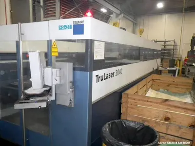 Used Trumpf Trulaser 3040 CO2 Laser – 4000W | 4000mm x 2000mm | LoadMaster Automation | Built 2016