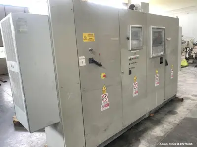 Used ICMA San Giorgio 140mm Twin Screw Extruder | 36:1 L/D | Co-Rotating | Segmented Screws | Screen Changer & Pelletizer