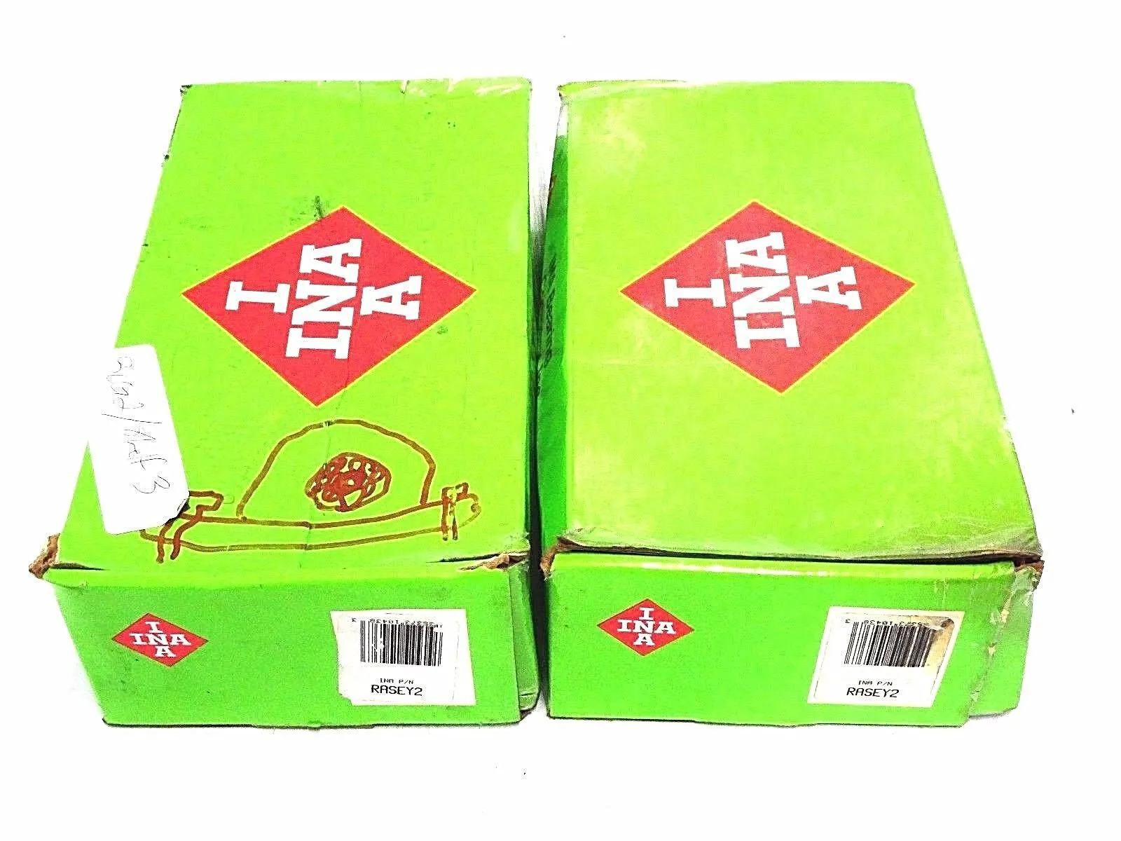 2 NEW INA 2 BOLT PILLOW BLOCK BEARINGS RASEY2