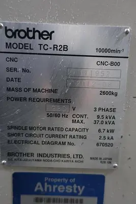 USED 2012 BROTHER TC-R2B