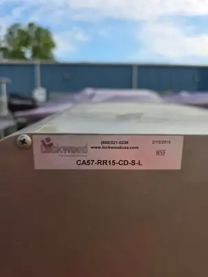 Used Lockwood Used Lockwood CA57-RR15-CD-S-L Mobile 15 Baking Sheet Enclosed Display - SS387 - RK Food Storage & Transportation Illinois US | Falcon Restaurant Supply #1373780