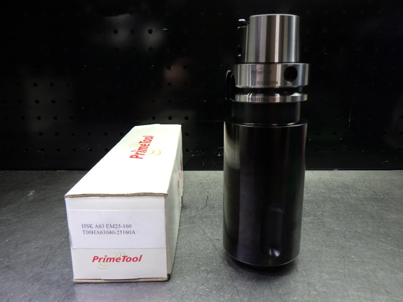 PrimeTool HSK63A 25mm Endmill Tool Holder 160mm Pro T00HA63040-25160A (LOC547)