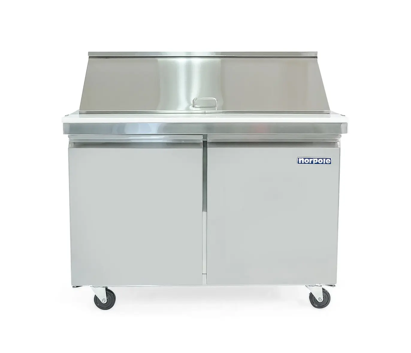 Magic Chef 7.6 CU. FT. MEGA TOP SANDWICH/SALAD PREP COMMERCIAL FREEZERLESS REFRIGERATOR IN STAINLESS STEEL