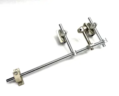 USED KEYENCE, IFM, SICK ADJUSTABLE SENSOR MOUNTING BRACKET ASSEMBLY 16" HEIGHT, 5" ARM LE