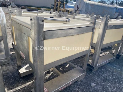 IBC 225 GALLON/30 CU FT PLASTIC CONE BOTTOM TOTES