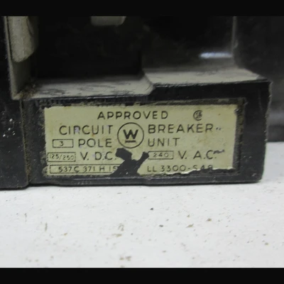 Westinghouse 3-Pole 100 Amp Breaker