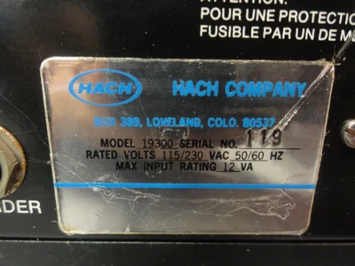 USED HACH COMPANY 19300