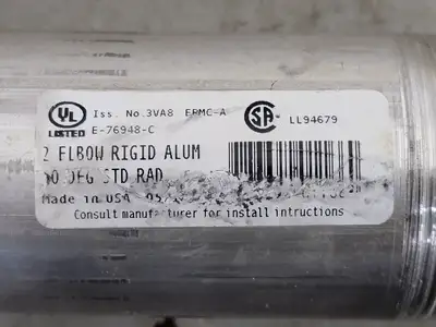 2", 90 deg. Aluminum Threaded Elbow