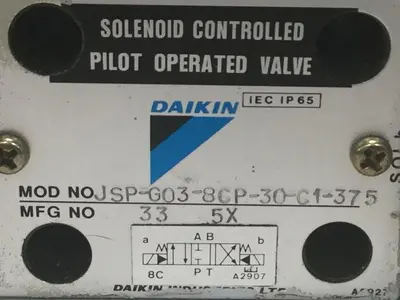 USED DAIKIN JSP-G03-8CP-30-C1-375