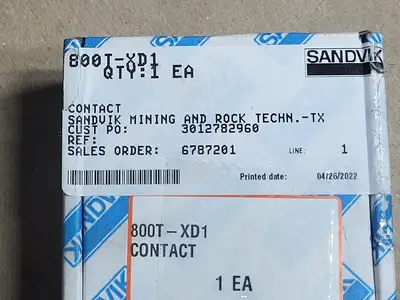 NEW SANDVIK 800T-XD1