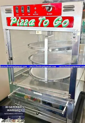 Pizza oven with rotating display heat cabinet - GREAT MERCHANDIZER