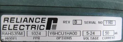 NEW RELIANCE ELECTRIC 417077180 ENCODER RAHS35M 1024 Y6HCU1HA00