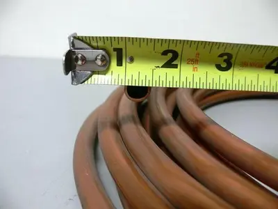 USED 40 FEET 1/4" DIAMETER COPPER PIPE