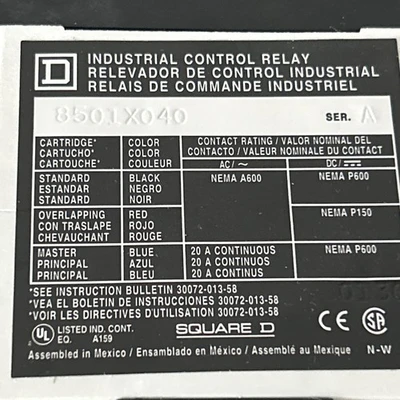 NEW Square D 8501X040