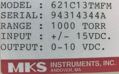 USED MKS INSTRUMENTS 621C13TMFM SIGNAL CONDITIONER