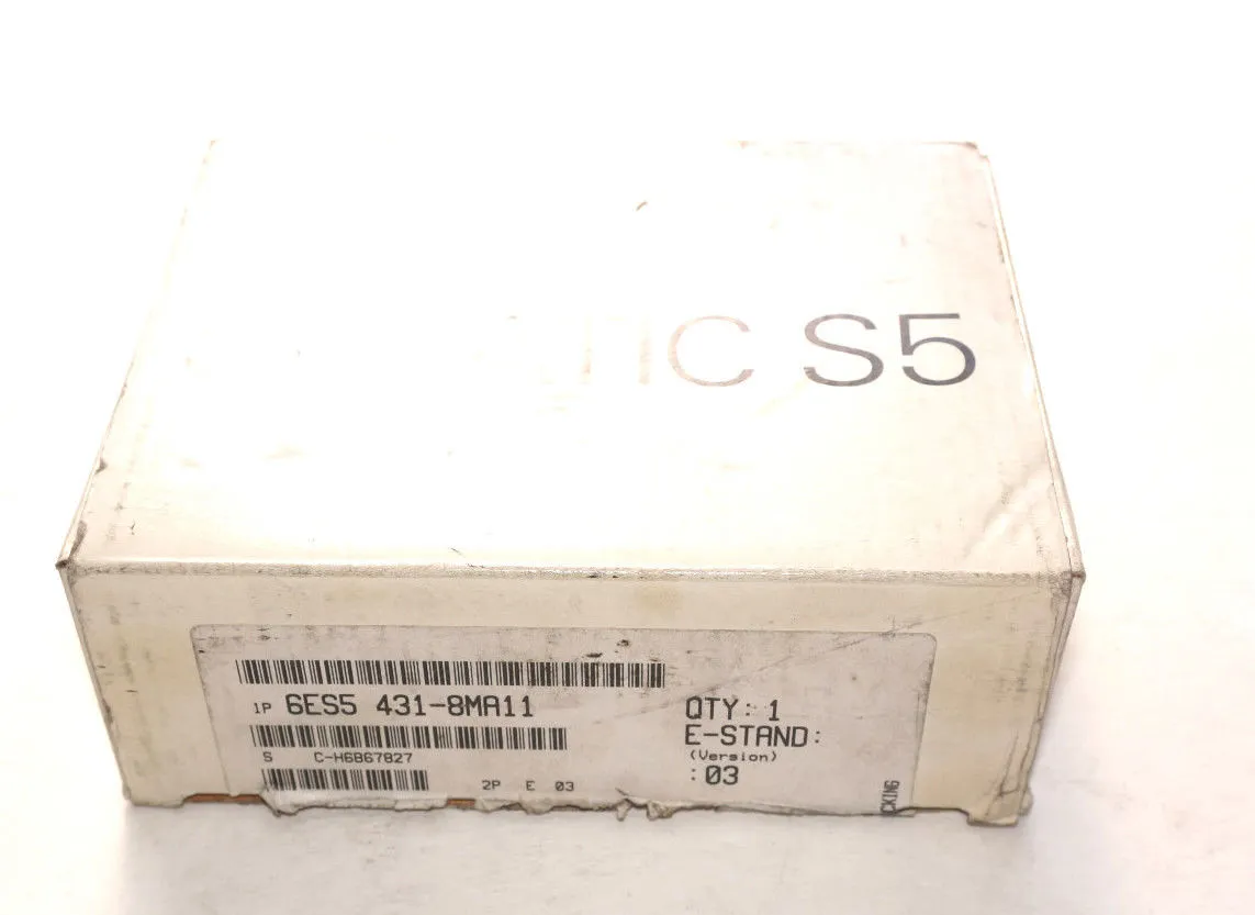 NEW SIEMENS 6ES5-431-8MA11 INPUT MODULE 6ES54318MA11