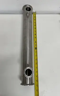 Stainless Steel  2.5" Sanitary x 20.5" Filter Housing Column