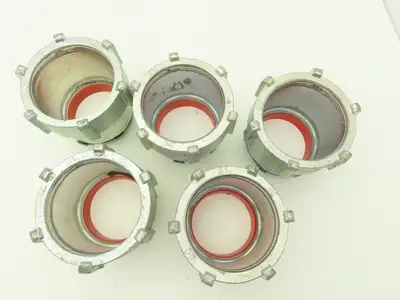 TC719US 3-1/2" EMT Conduit Compression Connector Insulated Throat Lot of 5