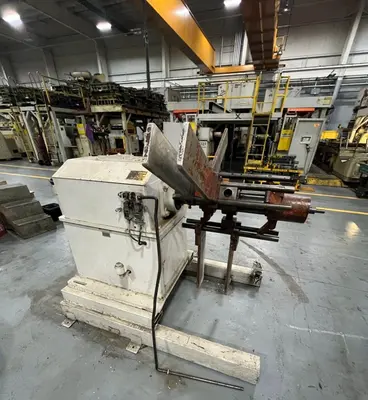 6,000 LB X 12" W DURANT MODEL #MD601 MOTORIZED COIL REEL UNCOILER: YOBRO #24810