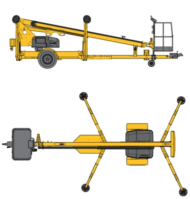 New | in-Stock 2026 HAULOTTE 3632 T Towable Boom Lifts Pennsylvania US | Iron Exchange Equipment Solutions #1353881