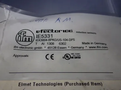 New | in-Stock IFM IEK3004BPKG/US104DPS Proximity Sensors Ohio US | HGR 24 #785567