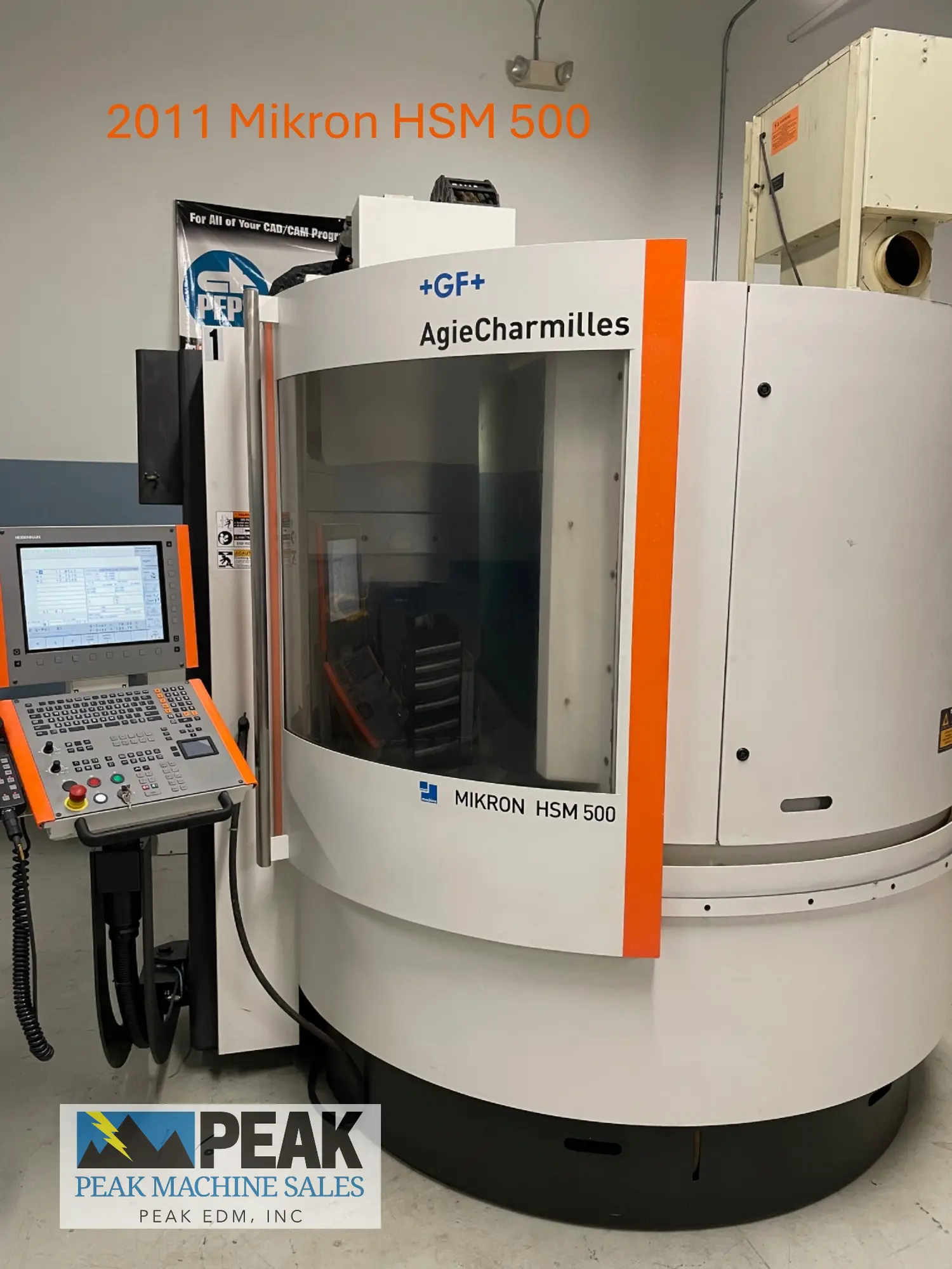 Used 2011 +GF+ MIKRON HSM 500 Vertical Machining Centers Michigan US | Peak Machine Sales #1260363