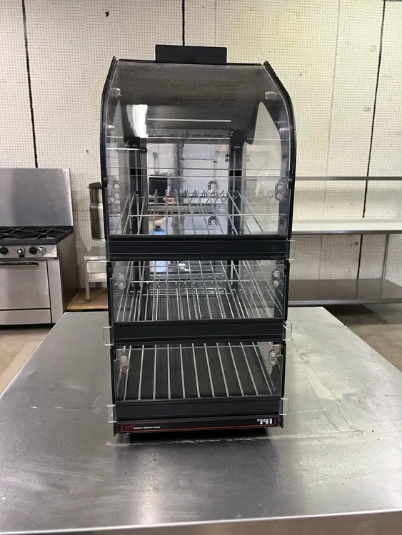 Used Wisco Used Wisco 791 Countertop Heated Display Merchandiser 3 Shelves 120V 670W Countertop Display Warmers Illinois US | Falcon Restaurant Supply #1375653