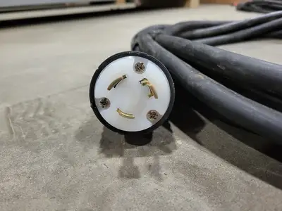 25 ft SOOW Power Extension Cord 10/3 AWG Conductor 600V