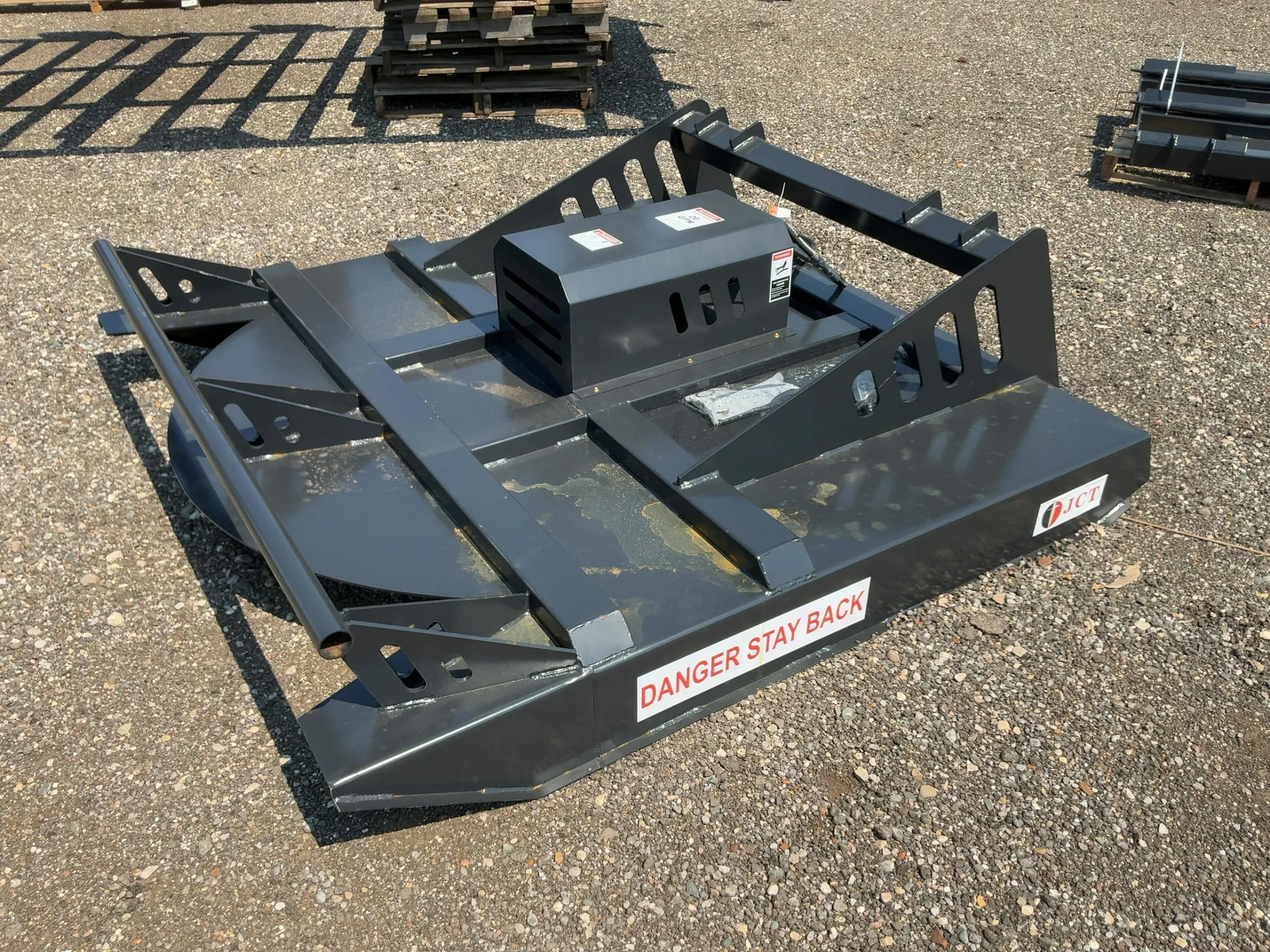 New JCT 72” Brush Mower Skid Steer Attachment, hydraulic driven with hoses and quick coupler fitting...