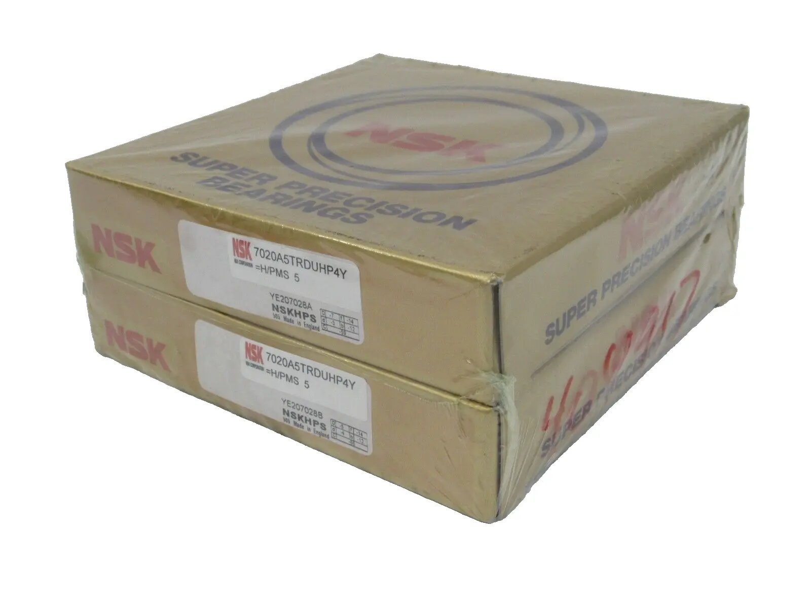 NEW NSK 7020A5TRDUHP4Y ANGULAR CONTACT BEARING SET OF TWO SEALED