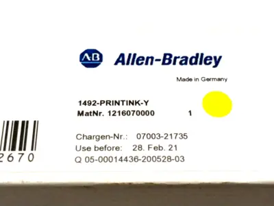 USED ALLEN BRADLEY 1492-PRINTINK-Y