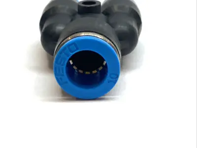 USED FESTO PNEUMATIC Y FITTING PUSH-IN TUBE CONNECTOR 153155
