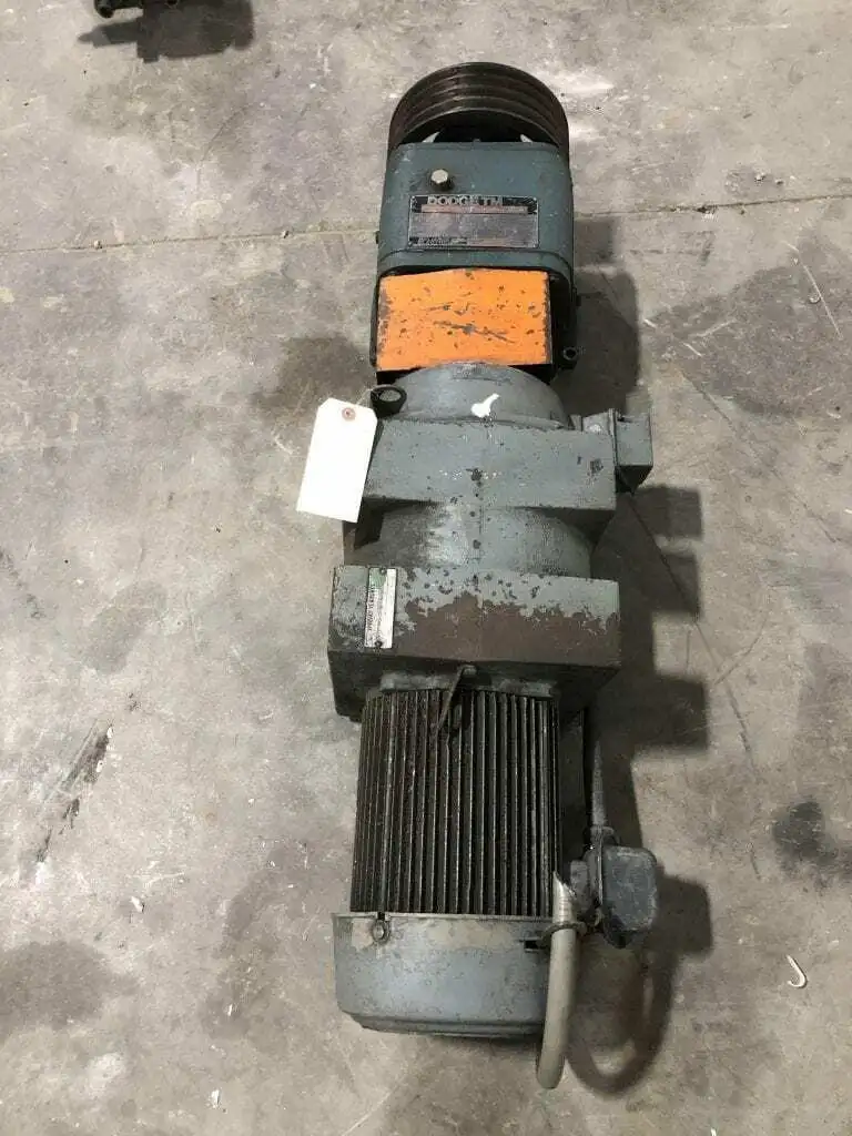 Double Reduced 5HP Motor w/ TM DR100A Gear Drive/Speed Reducer 5.1:1 1745RPM 3PH