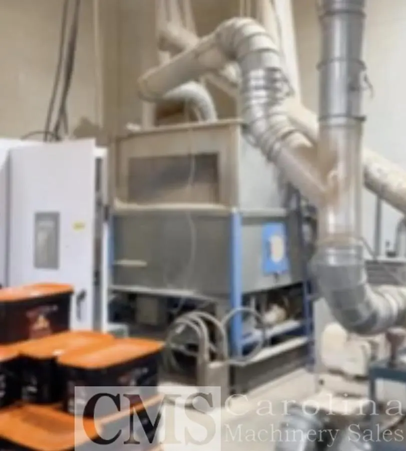 USED HOEKER MAGNUM BRIQUETTE PRESS LINE WITH ROBOTIC STACKING