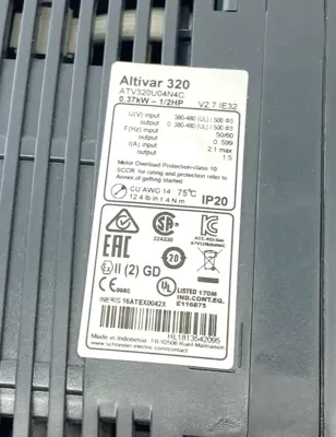 Used Schneider Electric Altivar Machine ATV320 Variable Speed Drive 3-ph Variable Speed Drives Michigan US | Maverick Industrial Sales #1402081