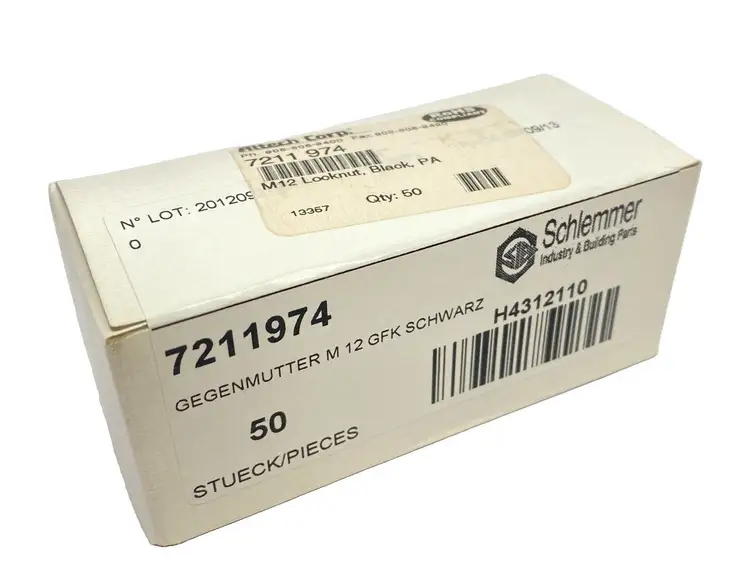 New | in-Stock Altech Corp Polyamide Lock Nut M12x1.5 PKG OF 50 Nuts & Screws Michigan US | Maverick Industrial Sales #1390758