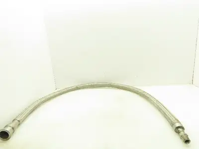 1-1/4" OD x 3/4" ID Stainless Braided Flex Hose 1-1/2" Tri Clamp x 1/2" NPT 55"L