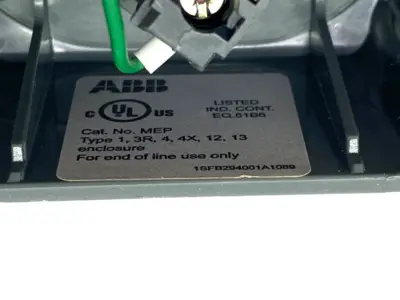 Used ABB Pushbutton Enclosure w/ Key Selector Switch Relays & Switches Michigan US | Maverick Industrial Sales #1397811