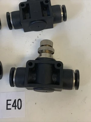 Pneumadyne Flow Control  Valve Inline 3/8 Part #CPFC375 (Lot Of 7) Fast Shipping